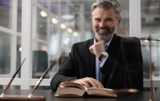 Professional at desk with open book, illustrating Responsibilities Of A Conservator